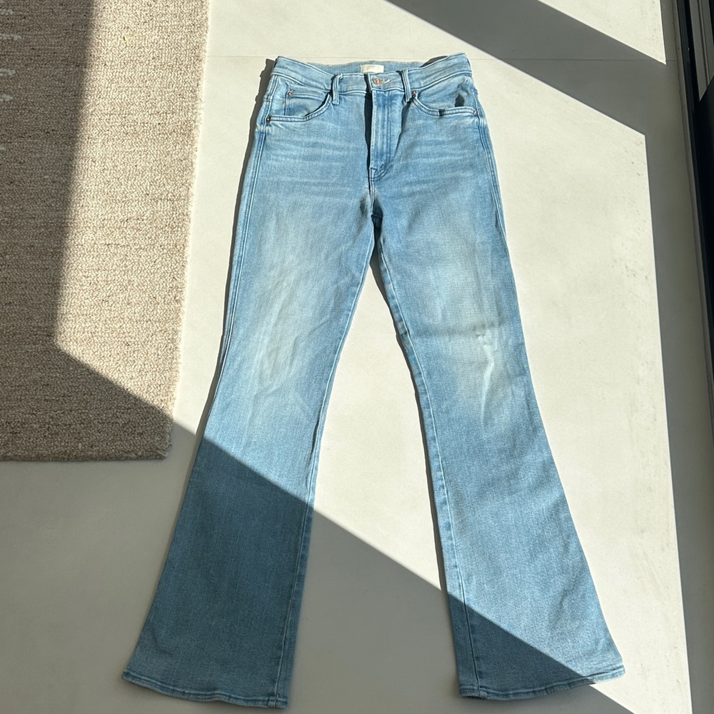 MOTHER Light Blue Flare Jeans